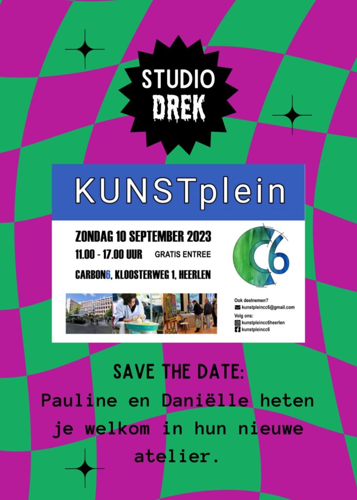 Flyer kunstplein Syudio Drek 2023